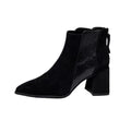 Women's Minimalist British-Style Short Ankle Boots with Back Zipper | Suede Leather