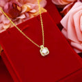 Fashion Jewelry Set - Zircon Gem Necklace Earring Ring