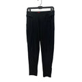 Womens Size Medium Elastic Waist Pull On Black White Square Grid Plaid Pants