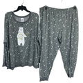 Secret Treasures Womens 3X Merry & Bright Bear Snow Flake Long Sleeve Pajama Set
