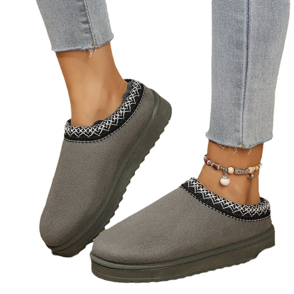 Fringed Snow Boots