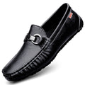 Men's Genuine Leather Slip-On Loafers | Soft Sole Breathable Casual Shoes