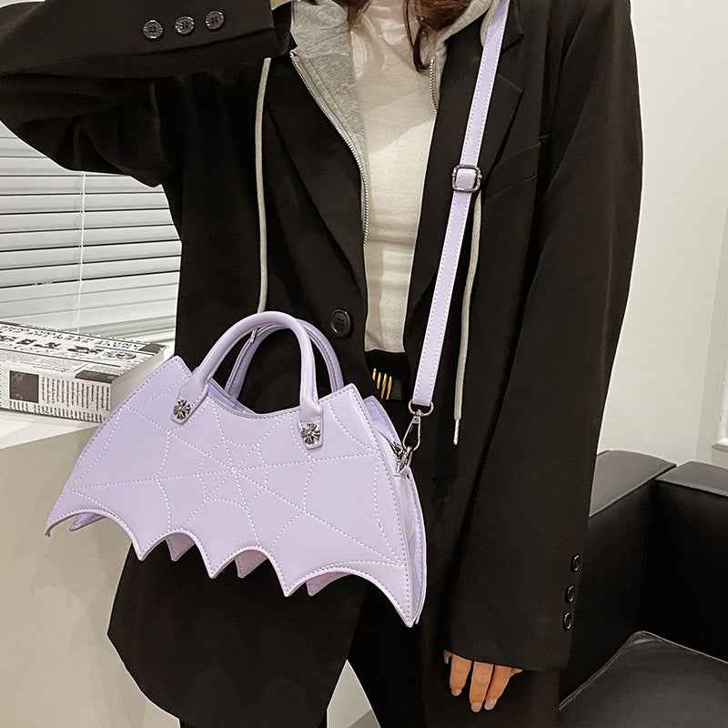 Women's Spider Web Crossbody Bag - Gothic Halloween Shoulder Handbag