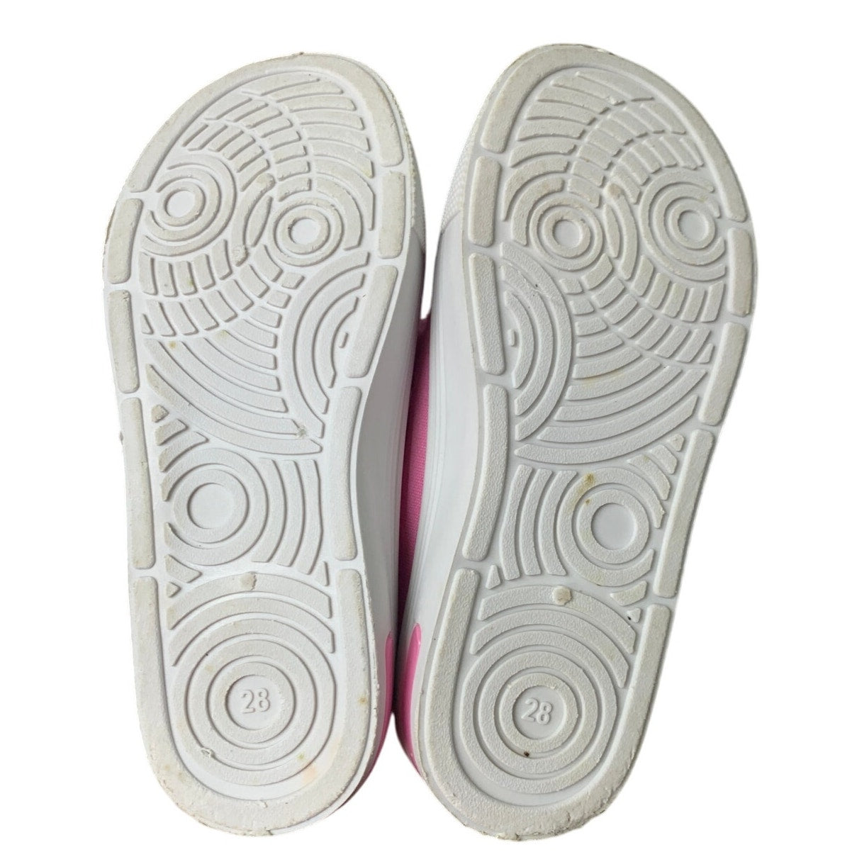 Euxterpa Girls 11 Pink Sprinkles Hook Loop High Top Elastic Lace Light Up Shoes