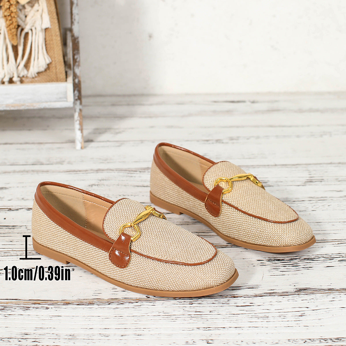 Slip-On Block Heel Loafers
