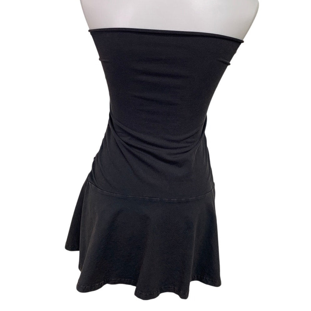 OFFLINE By Aerie Womens XXS Deep Earth Weathered Strapless Sunlight Mini Dress
