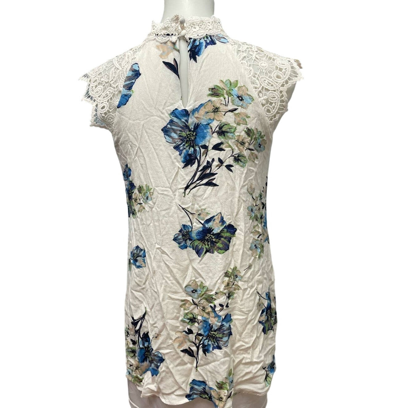 Altar'd State Juniors Small Sleeveless Lace Floral Long Flowy A-Line Dress