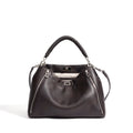 Women's Genuine Leather Cylindrical Crossbody Bag – Casual Everyday Shoulder Bag