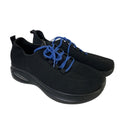 Rollstep Mens Size 8 Black Sneakers Lace Up Round Toe Air Cushion Athletic Shoes