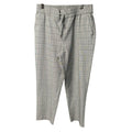 Nicole Miller New York Womens Size 10 Elastic Waist Flat Front Plaid Pants