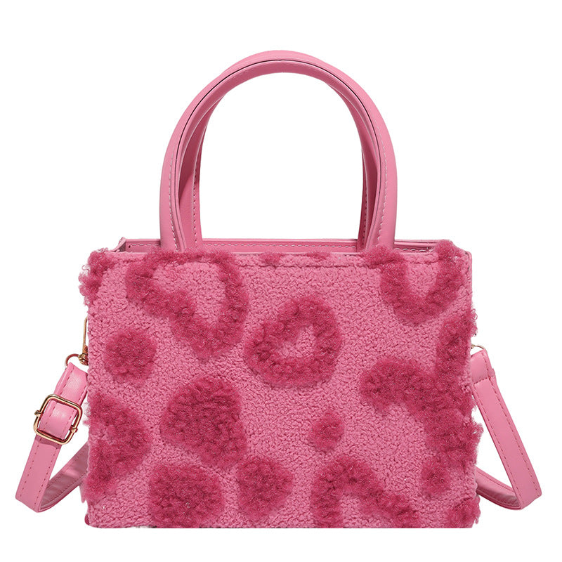 Women's Plush Stylish Crossbody Handbag - Premium PU Leather Shoulder Bag