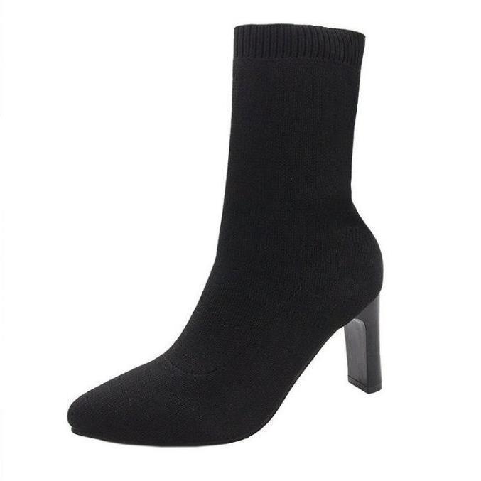 Women's Over-The-Knee Chunky Heel Thigh High Boots | Side Zipper | Sarah Express
