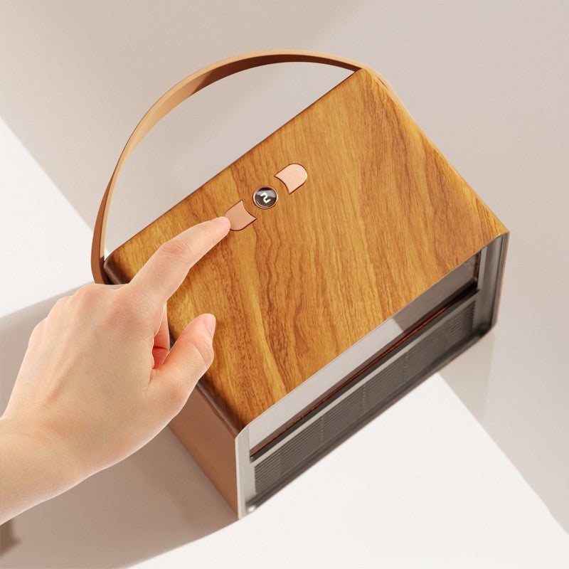 Household Small Wood Grain Electric Heater