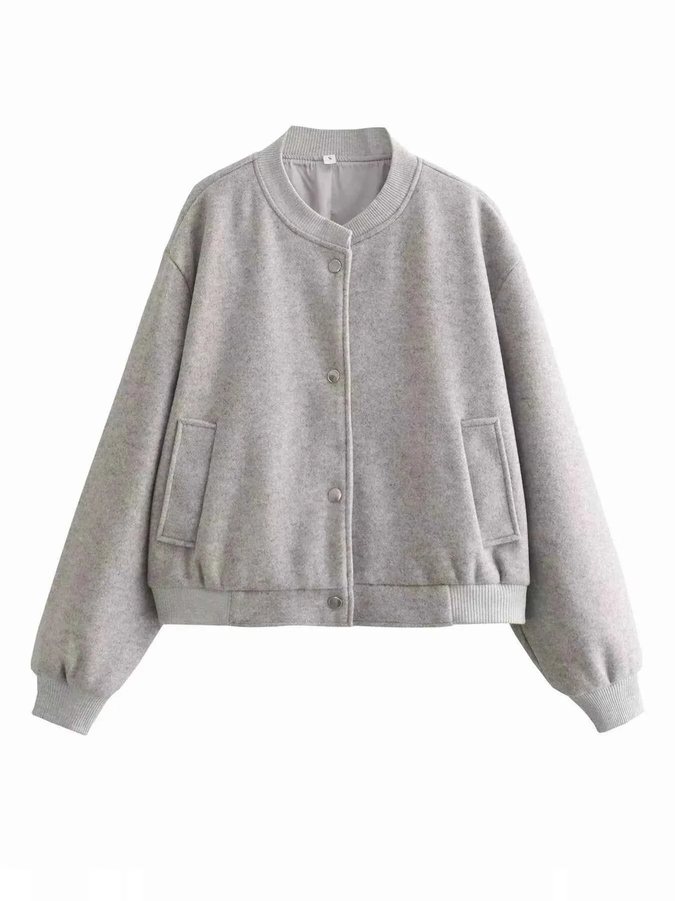 Snap Down Cropped Jacket