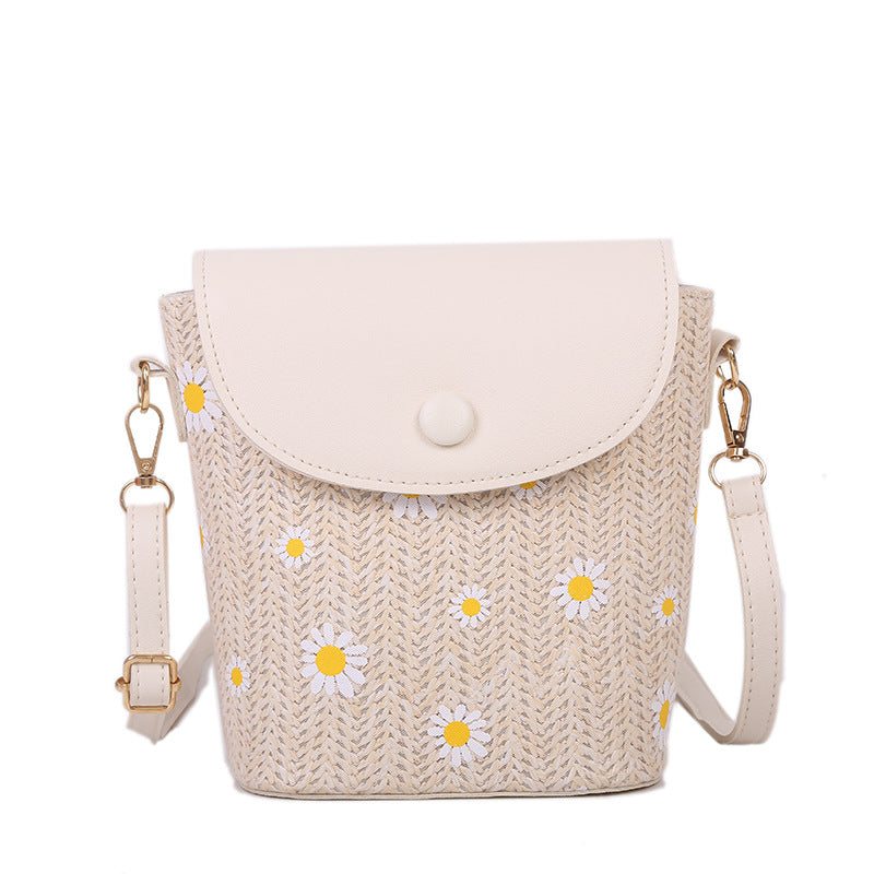 Women's Raffia Straw Shoulder Bag