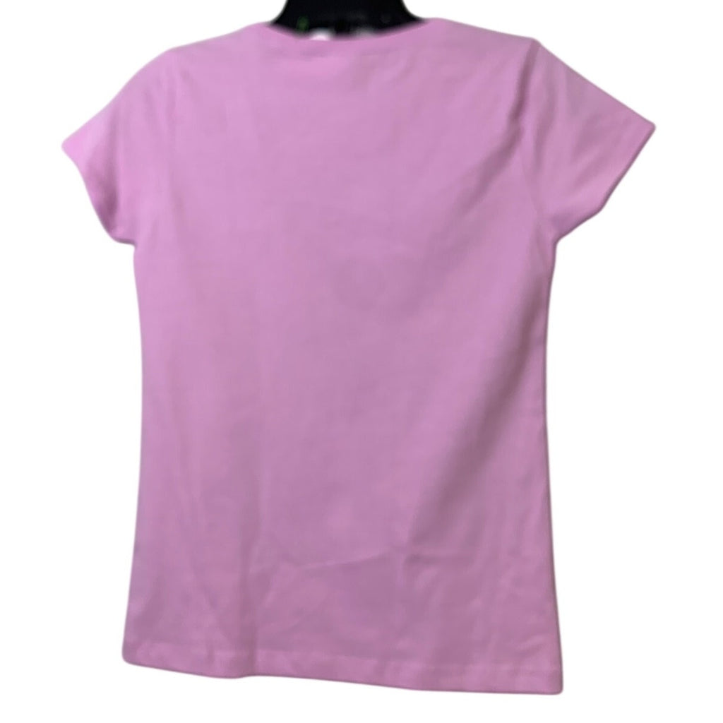 New Upcycled Hand Printed Girls Size Large 10/12 Colorblock Dragonfly Tee Shirt