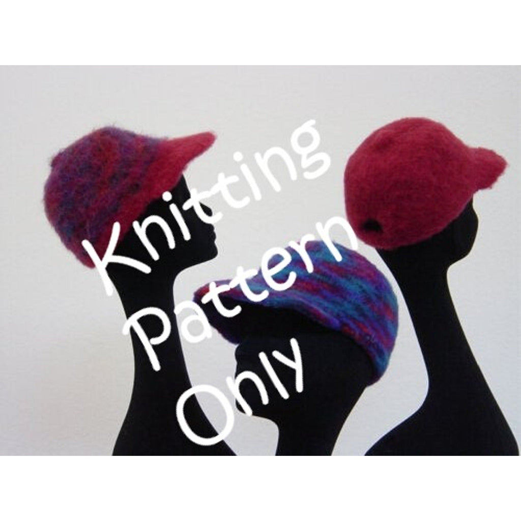 New Linda Taylor for Fiber Space Felted Baseball Cap Knitting Pattern