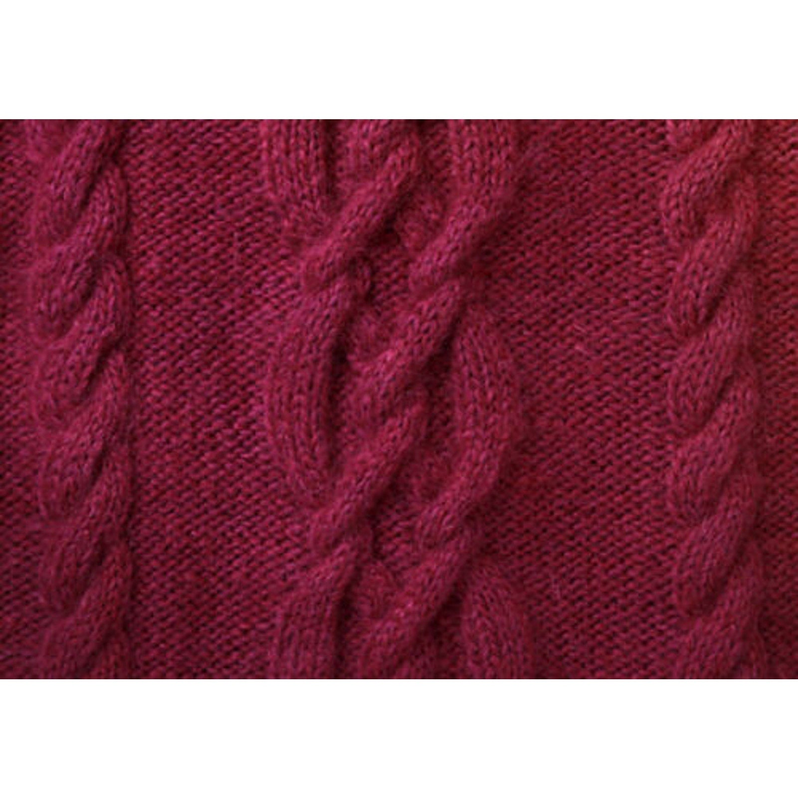 New Sue McCain Vermont Fiber Designs 124 V-Neck Cable Pullover Knitting Pattern