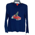 NWT New Holiday Lane Womens XS Christmas Tree Red Truck Long Sleeve Tee Shirt