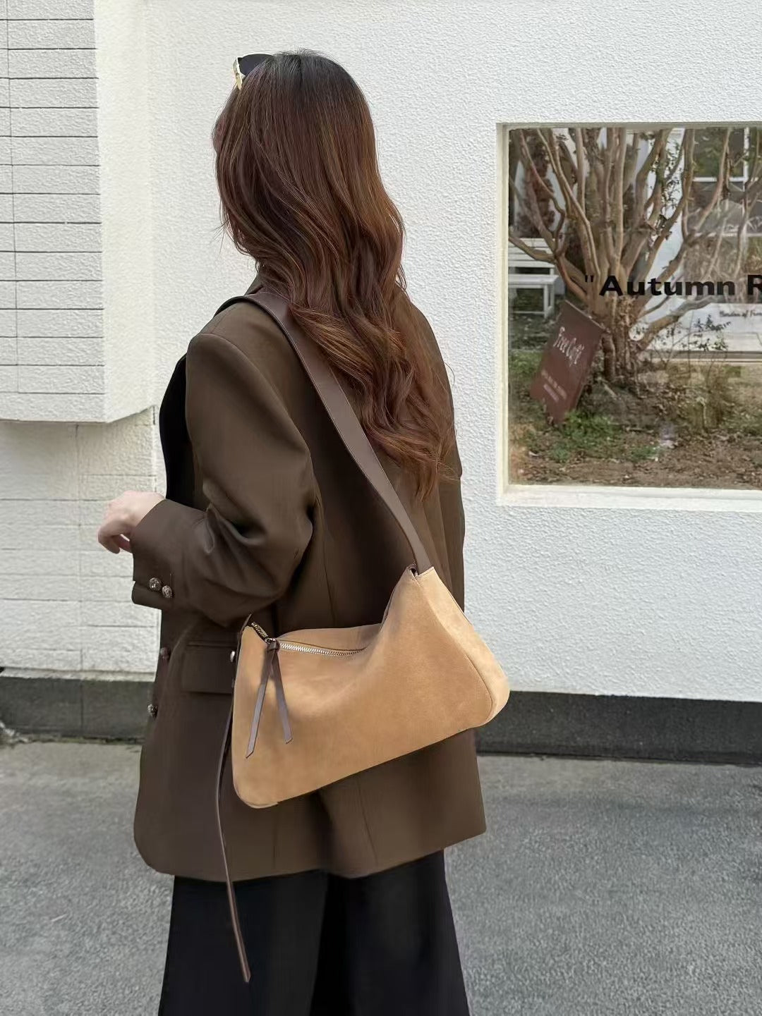 Genuine Leather Pillow Bag - Frosted Cowhide Shoulder Bag for Women | Premium Full-Grain Leather