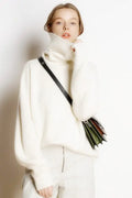 Thick Turtleneck Cashmere Sweater for Women