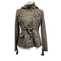 Charlotte Russe Womens Large Long Sleeve Full Zip Button Up Hooded Jacket