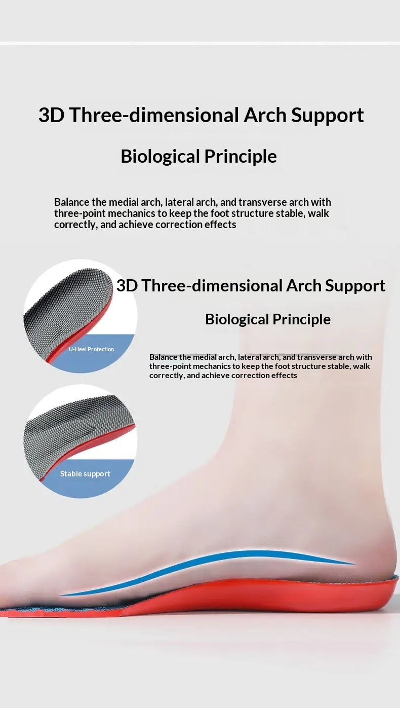 Shock-Absorbing Sports Insoles - Soft Elastic EVA Mesh Comfort Inserts