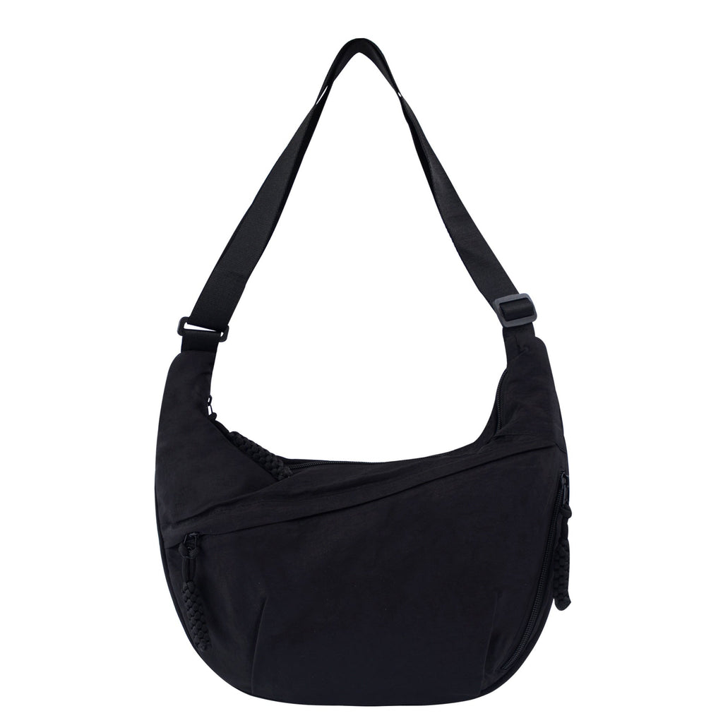 Women's High-Capacity Nylon Crossbody Bag - Lightweight Everyday Shoulder Bag