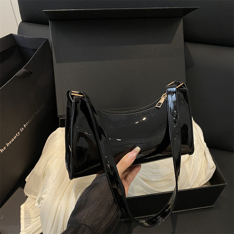 Women's Minimalist Tote Bag & Shoulder Bag | French-Style PU Leather Handbag