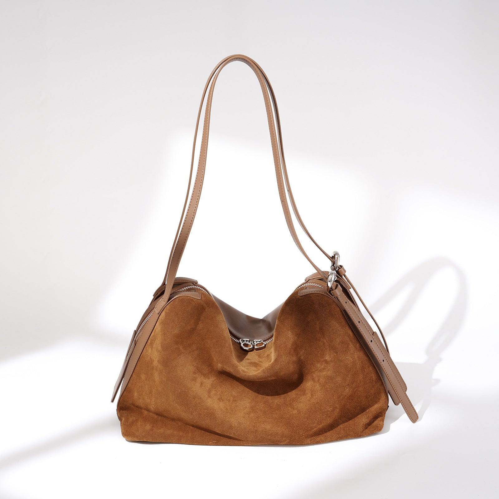 Large Capacity Genuine Leather Boston Tote Bag