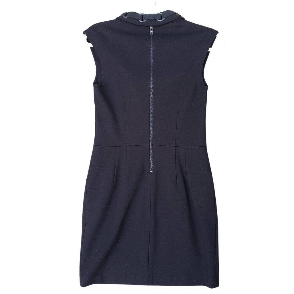 Cynthia Steffe Womens Size 2 Black LBD Sleeveless Back Zip BodyCon Dress