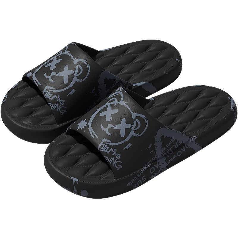 Women's Summer Slide Sandals - Casual Outdoor Slippers with Cute Designs