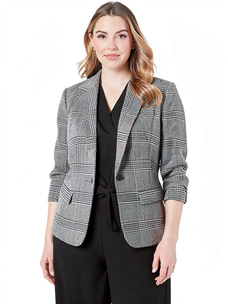 Anne Klein Womens Plus Size Lapel Jacket, Size 14W
