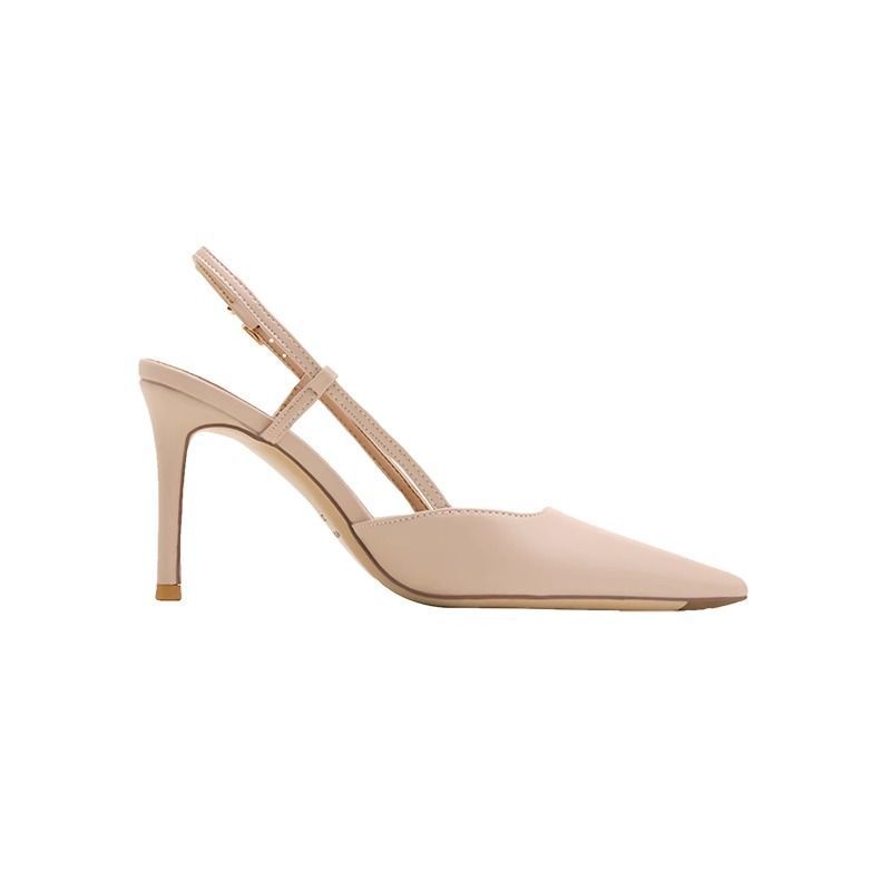 Women's Pointed-Toe Stiletto Ankle-Strap Heels | PU Upper Buckle Sandals