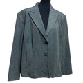 Rafaella Woman 18W Two Button Gray Polyester Blend Career Blazer Suit Jacket