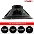 5Core Max Bass 15 Inch Subwoofer 450W 4Ohm