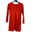 Old Navy XS Long Sleeve Polyester Blend VNeck Fit & Flare Knee Length Dress