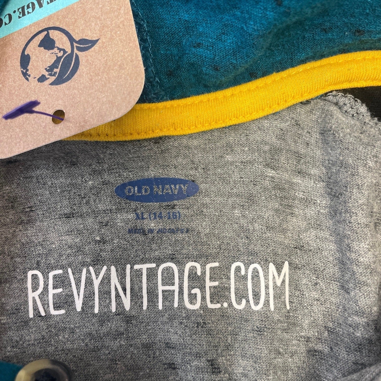 Hand Printed Upcycled Kids XL Golden Retriever Dog 1/4 Zip Lightweight Hoodie