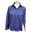 Talbot's Women Size 12 Long Sleeve Cotton Blend Button Down Career Shirt Blouse