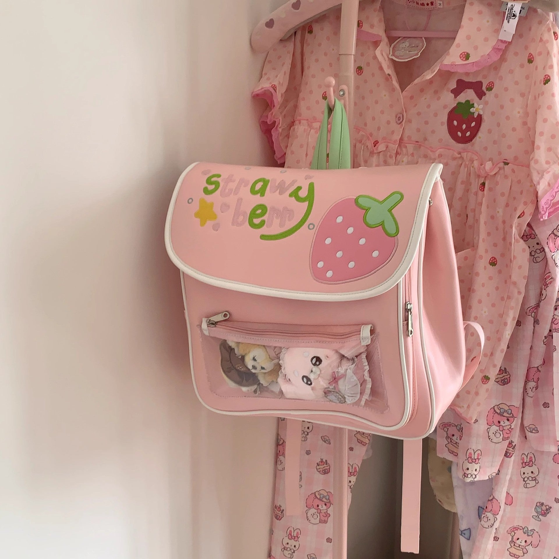 Japanese Anime Pain Bag Large Capacity PU Leather Backpack – Kawaii Campus Style