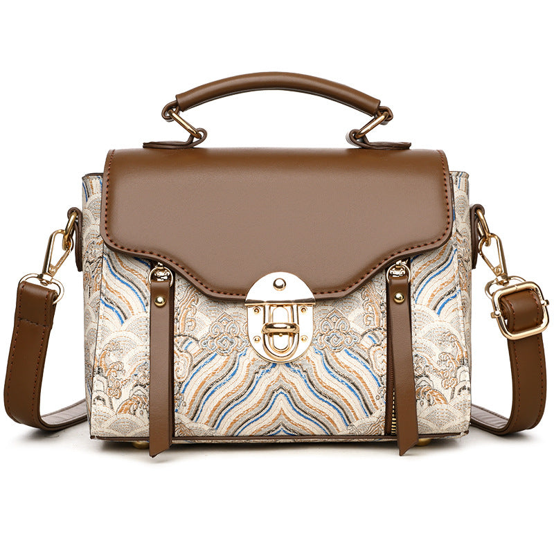 Women's PU Leather Crossbody Handbag - Compact Shoulder Bag with Adjustable Strap