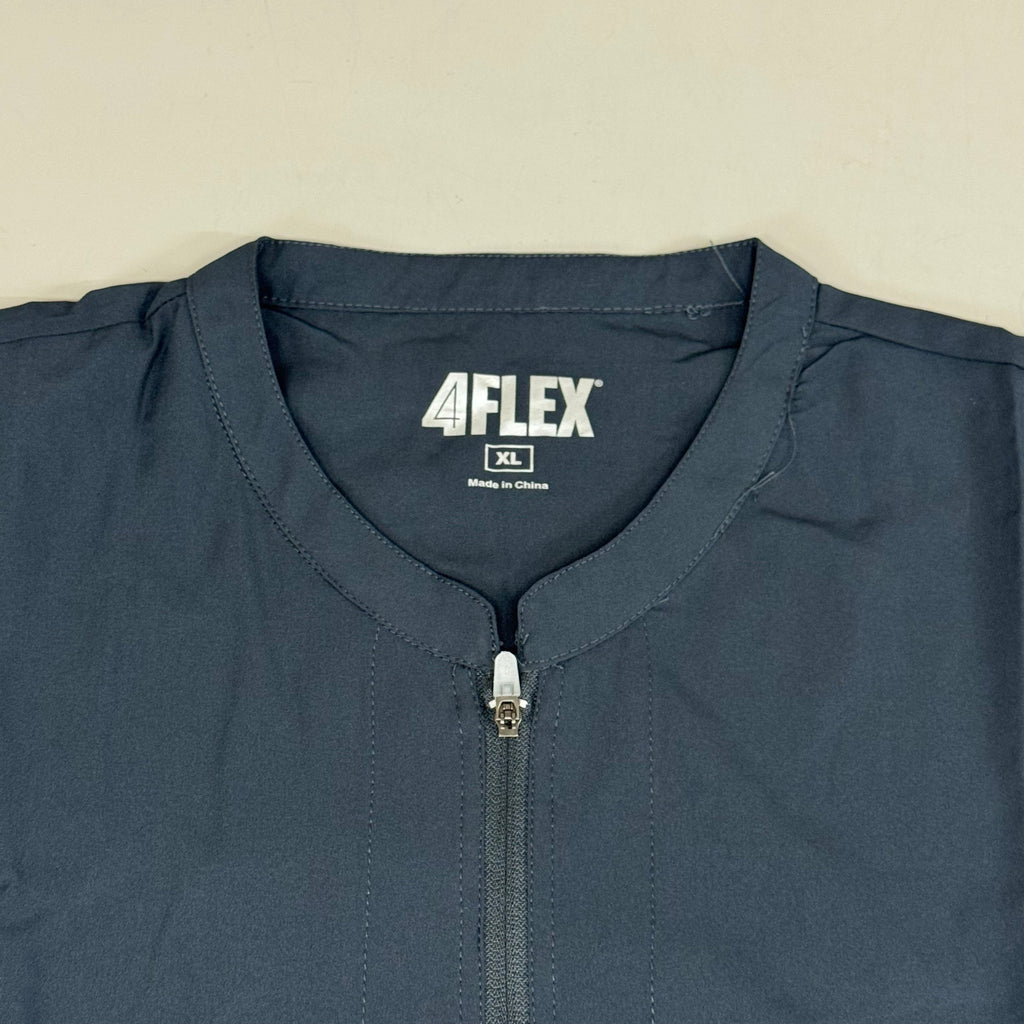 GREEN TOWN 4 Flex Scrubs Jumpsuit Cinch In Waist Women's Sz XL Pewter GFX-023AST