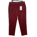 NWT Gloria Vanderbilt Womens Size 12 Amanda Deep Red Slimming Denim Cotton Jeans