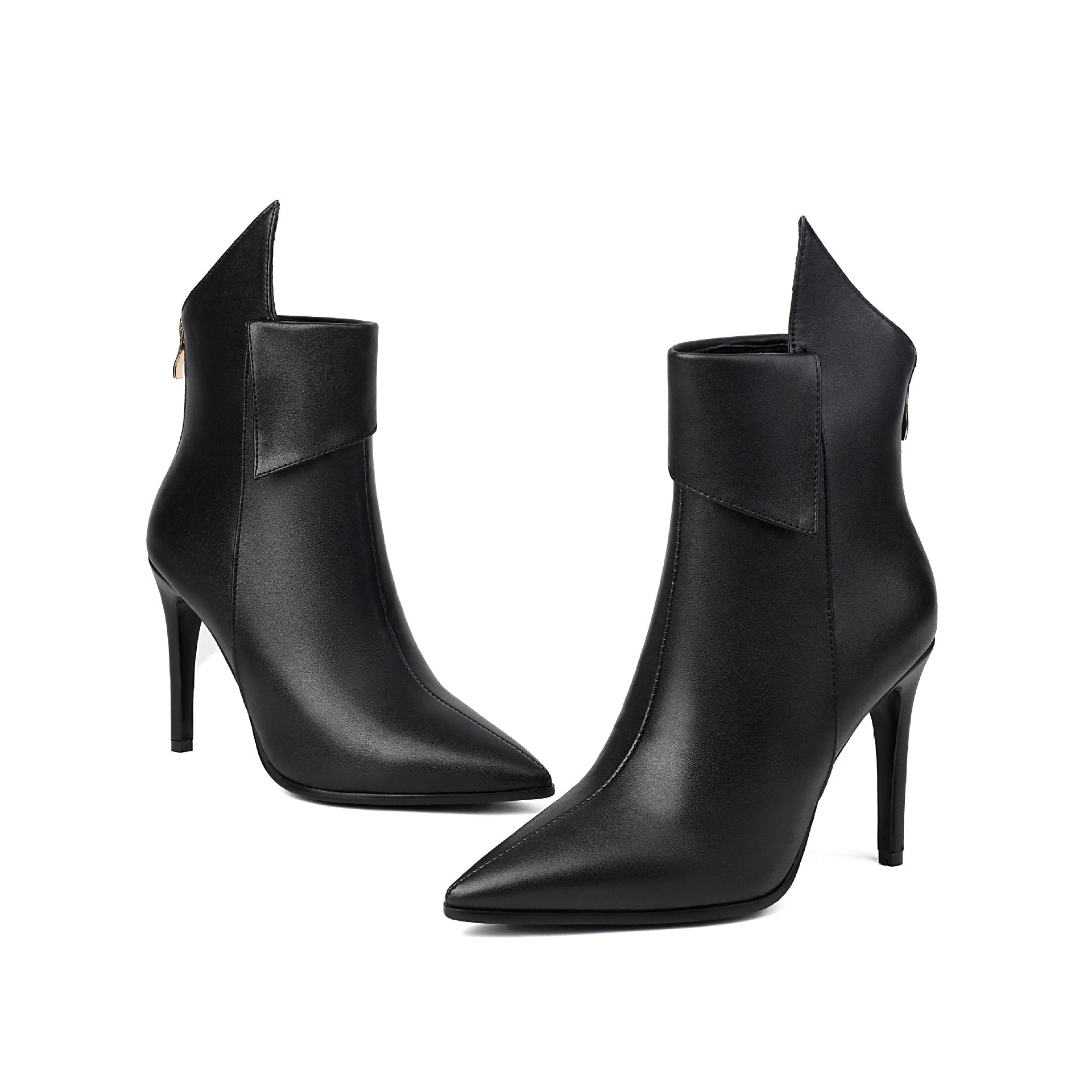 Women's Plus-Size Pointed-Toe Stiletto Heels | Back Zipper | Sizes EU 34–48