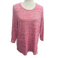 Croft & Barrow Large Long Sleeve Sparkle Studded Rayon Blend Soft Top