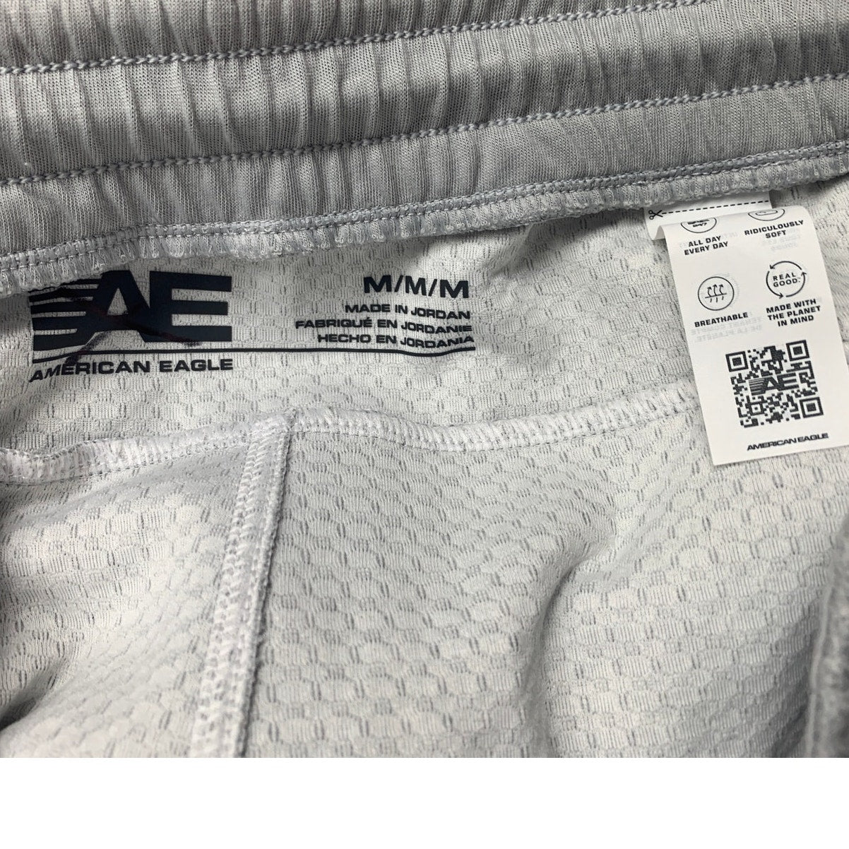 New American Eagle Mens Medium Drawstring Elastic Waist Textured Shorts
