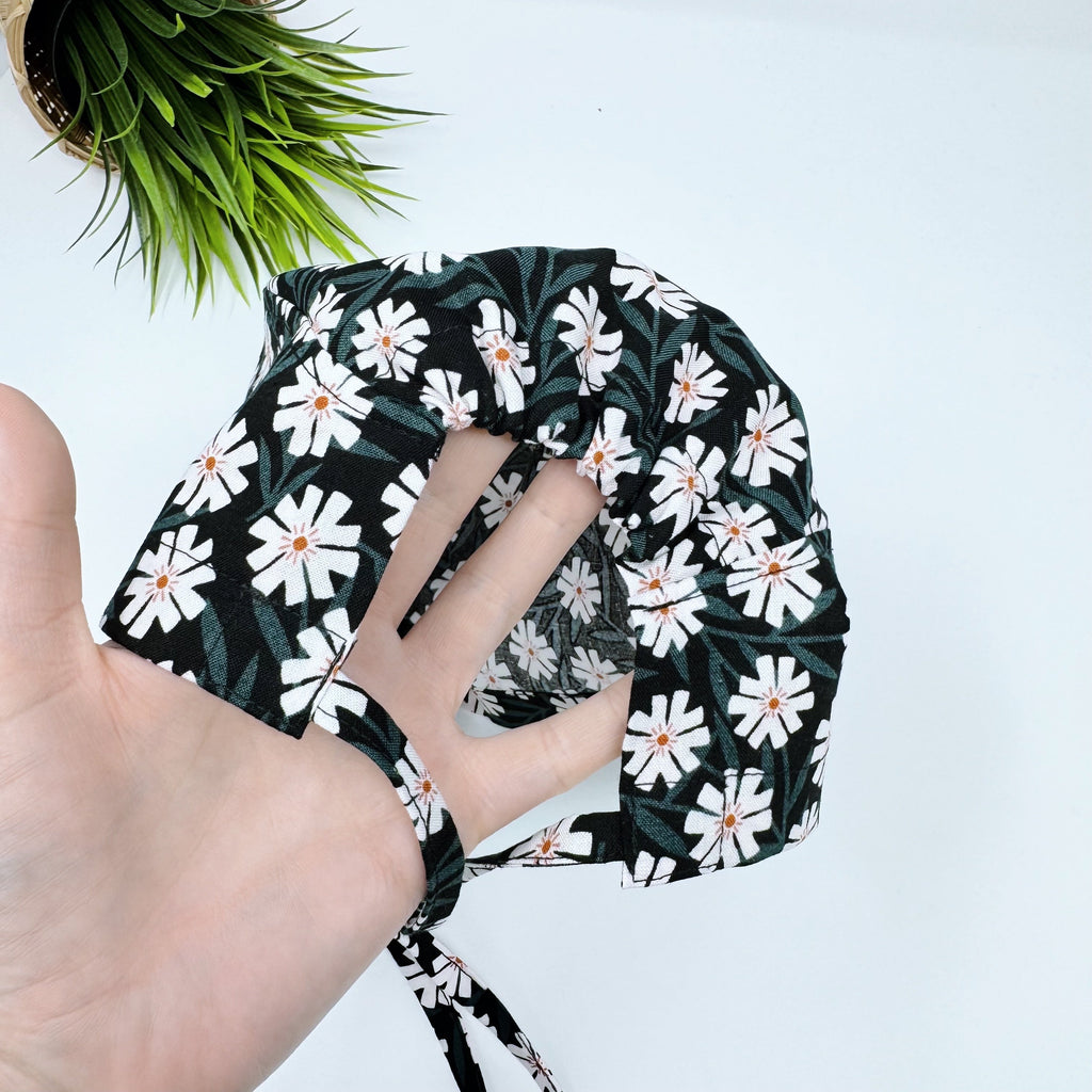 Night phlox Skull tie-back style surgical scrub cap for men by Paradise Caps.