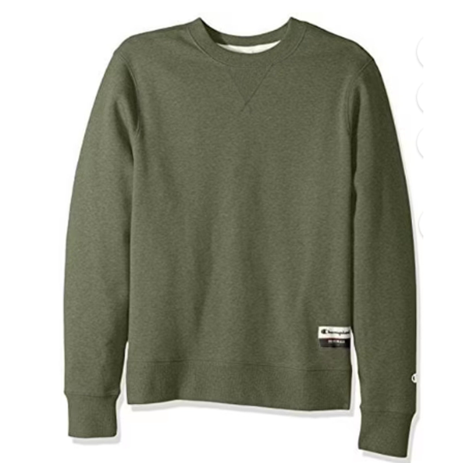New Champion Unisex Large Green Pullover Sweatshirt w Bonus Plaid Flannel Hoodie