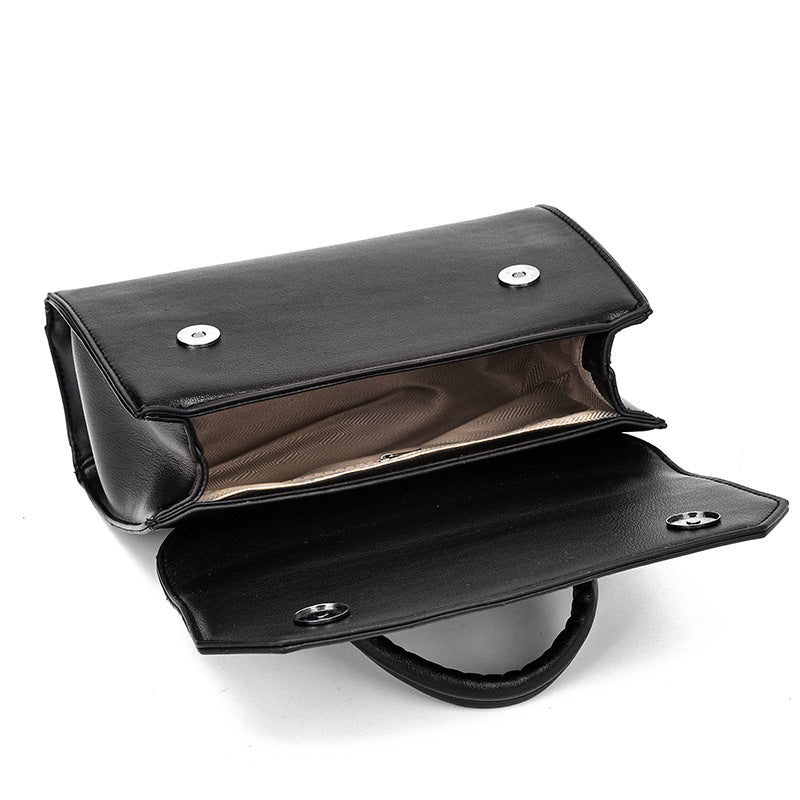 Stylish Minimalist PU Leather Small Square Crossbody Bag for Women
