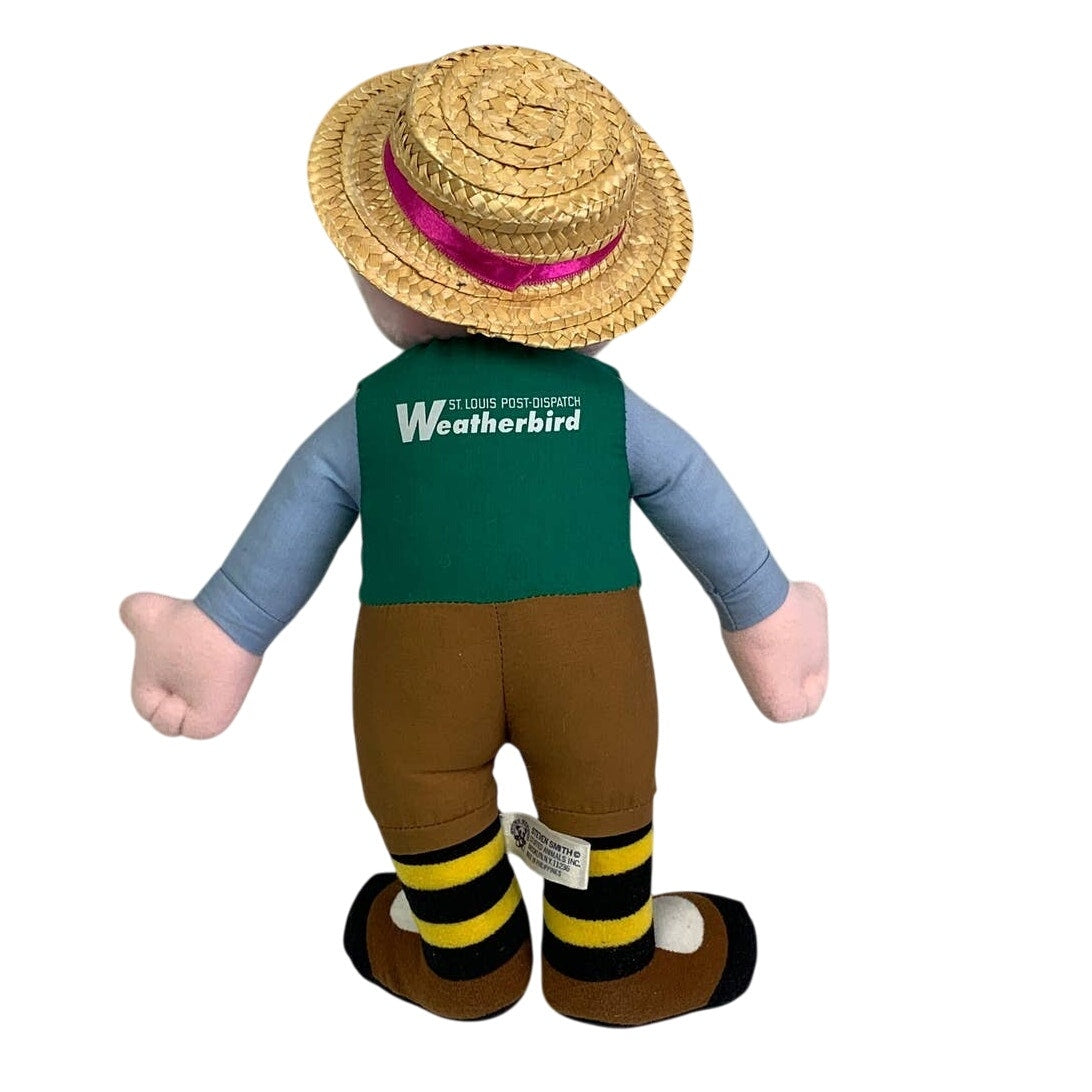 Vintage Dan Martin St Louis Post-Dispatch Weatherbird Stuffed Animal w Article